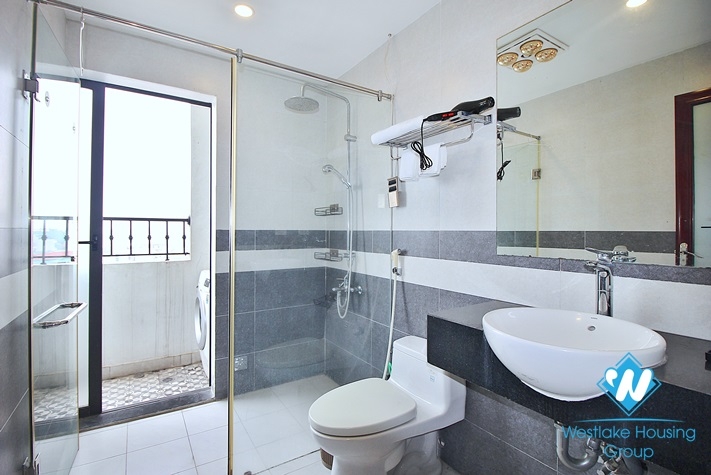 Top floor one bedroom apartment for rent near Water Park, Tay Ho, Ha Noi